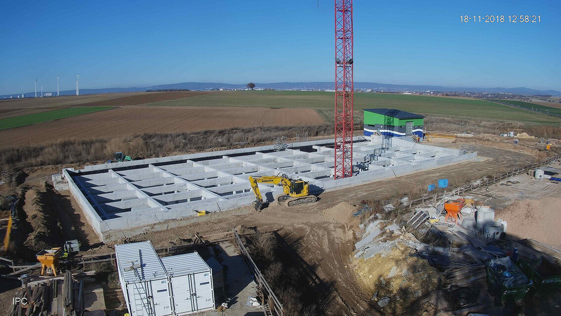 Baustelle Regenrückhaltebecken 2018