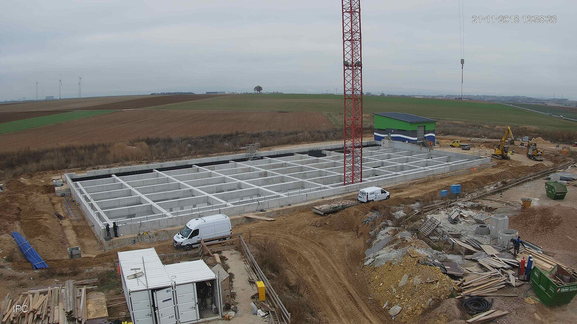 Baustelle Regenrückhaltebecken 2018