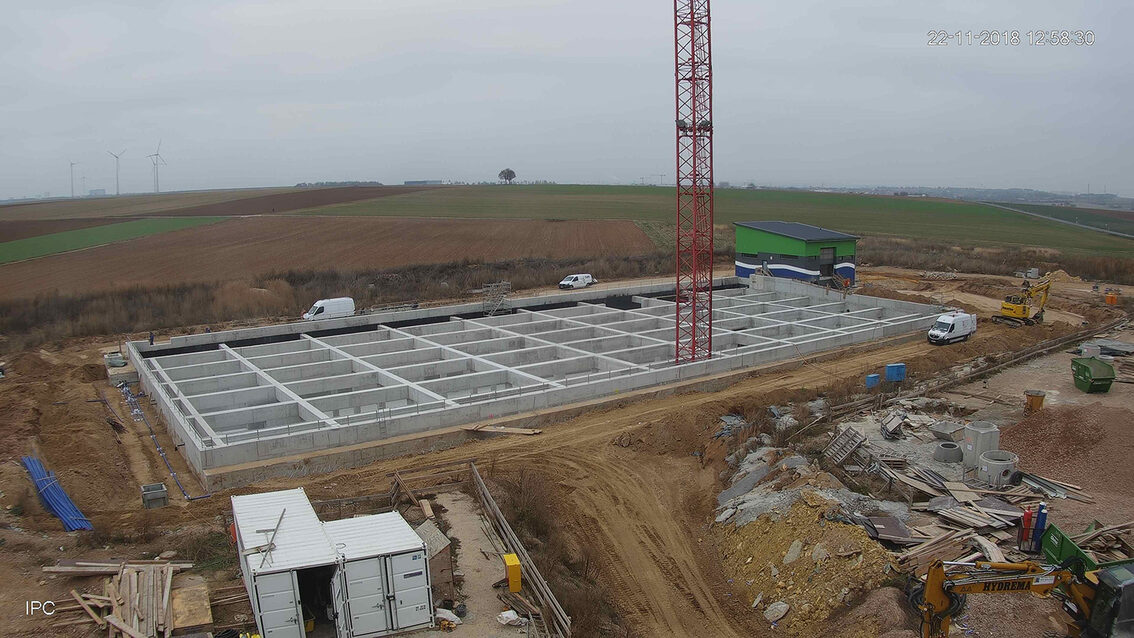 Baustelle Regenrückhaltebecken 2018