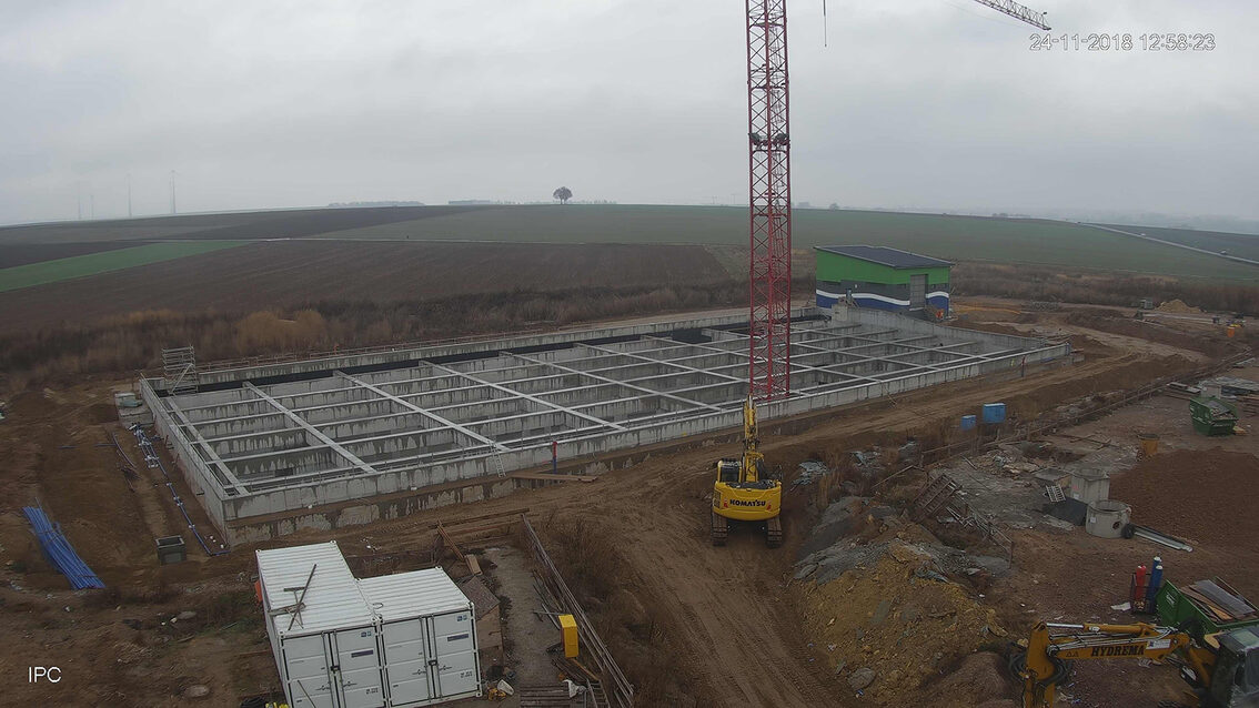 Baustelle Regenrückhaltebecken 2018