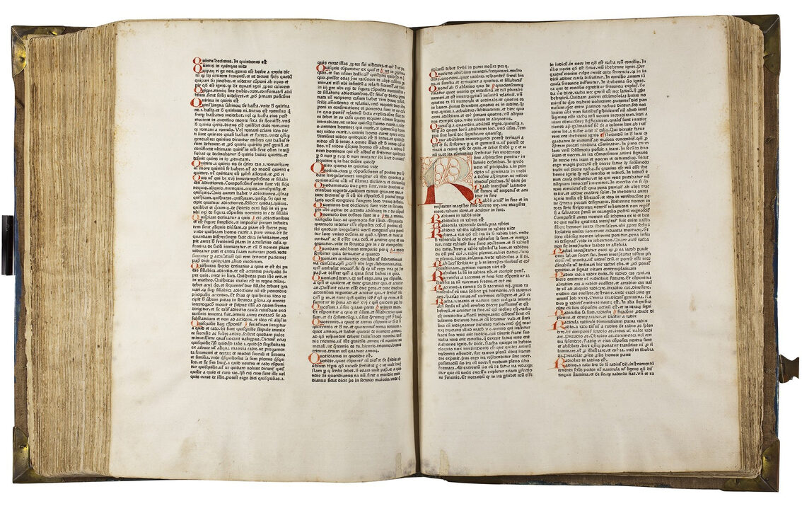 Johannes Gutenbergs „Catholicon“ (Mainz zwischen 1460 und 1472?).