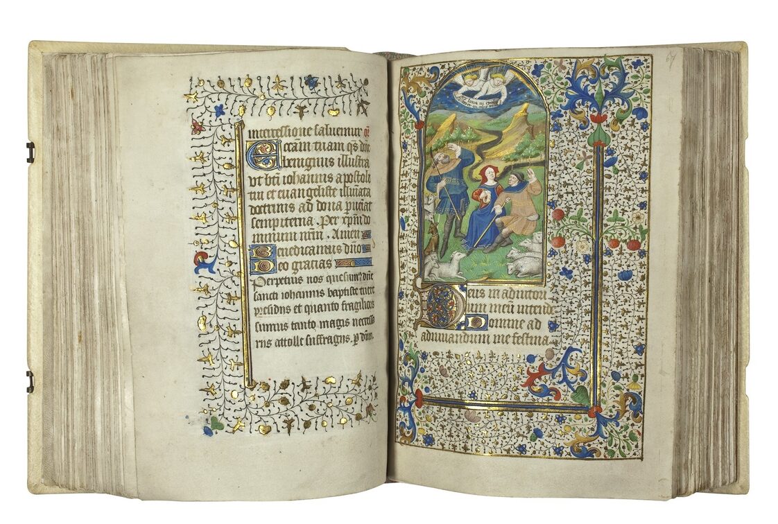 Ein „Stundenbuch“ zur religiösen Erbauung (Frankreich, um 1450).