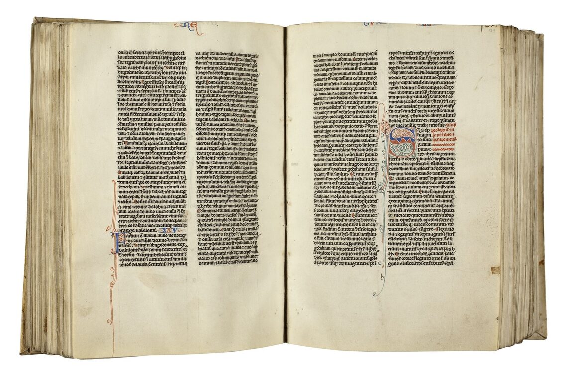 Bibelhandschrift in kleinem Format (Paris, um 1300).