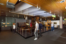 Bildergalerie Gutenberg-Museum "Dauerausstellung" The print workshop on the first floor of the permanent exhibition.