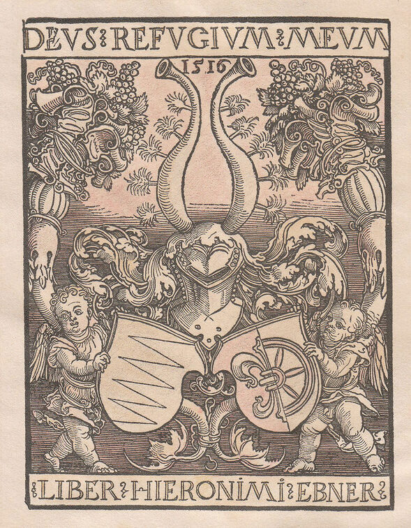 Exlibris von Albrecht Dürer für Hieronymus Ebner von Eschenbach