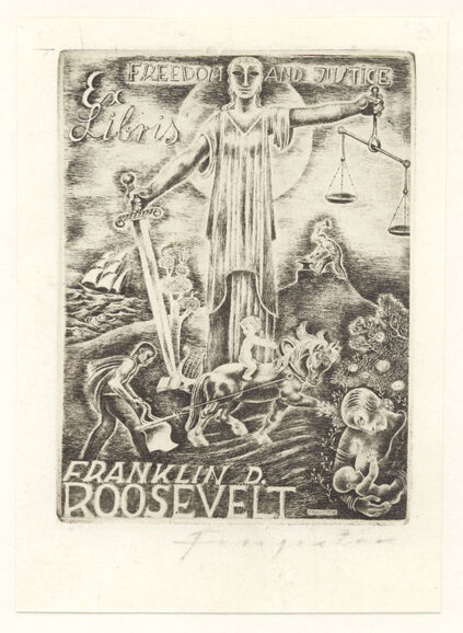 Exlibris für Franklin D. Roosevelt