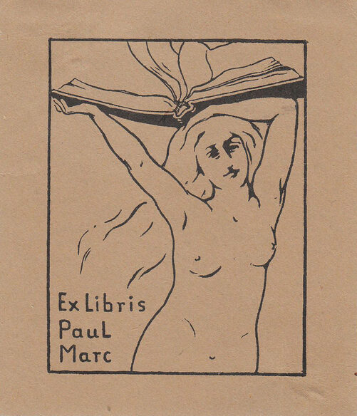 Exlibris von Franz Marc für Paul Marc