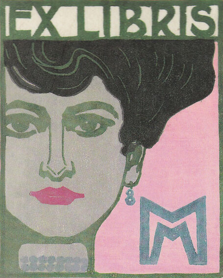 Exlibris von Fritz Mock für MM