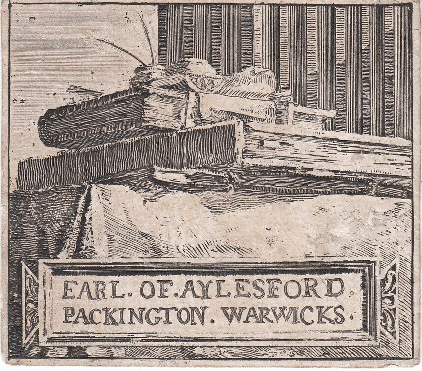 Exlibris von Giovanni Battista Piranesi für den Earl of Aylesford