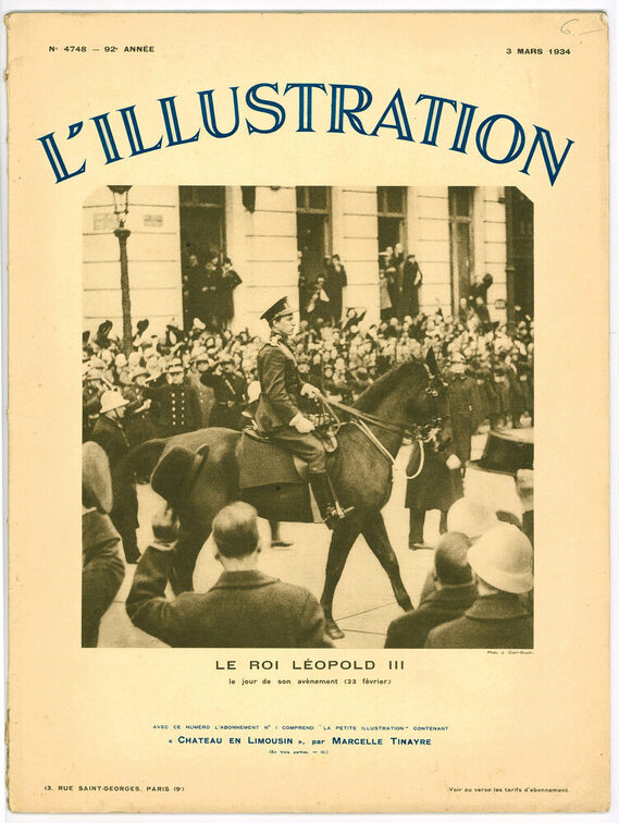 Die französische illustrierte Zeitschrift "L'illustration" von 1934