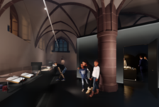 Bildergalerie Gutenberg-Museum Interim Rendering des Gewölbesaals mit der Schatzkammer Rendering des Gewölbesaals mit der Schatzkammer