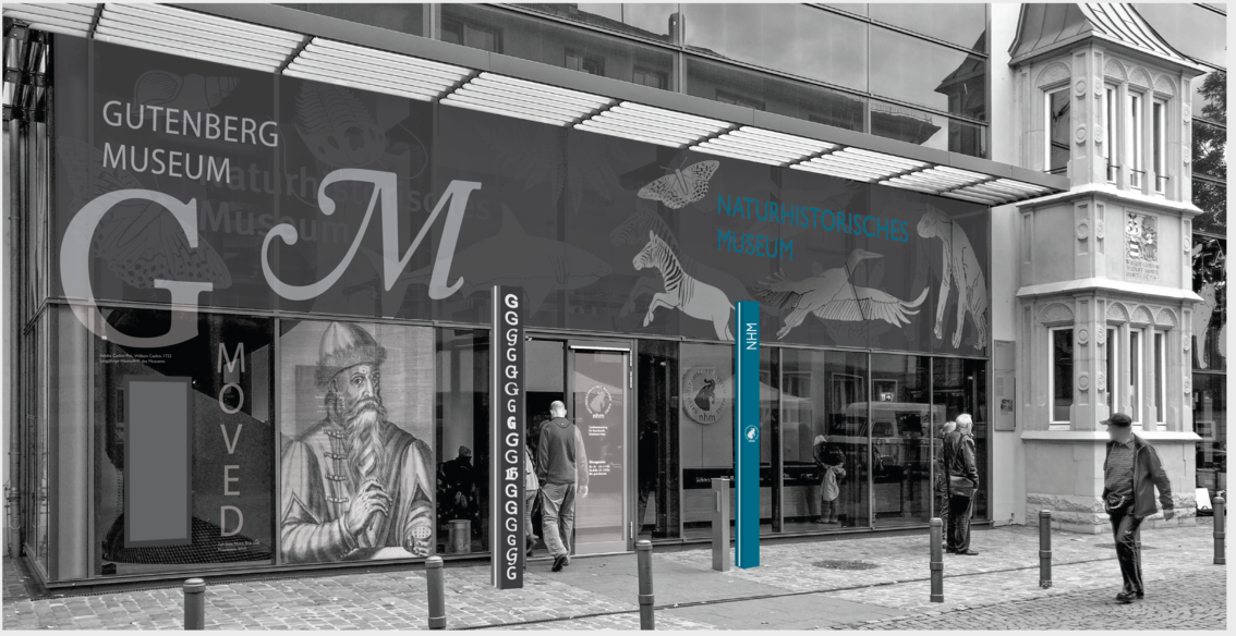 Rendering der Museumsfassade am Interimsstandwort