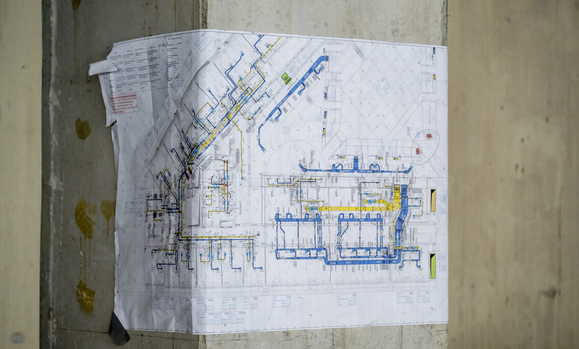 Bauplan des Mainzer Rathauses