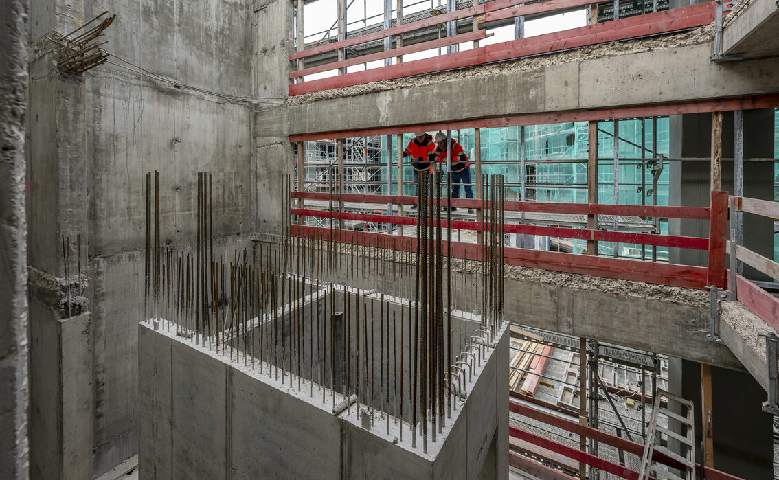Lavori interni nel municipio.