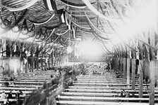 Bundesschießen 1894: Blick ins Innere der Festhalle