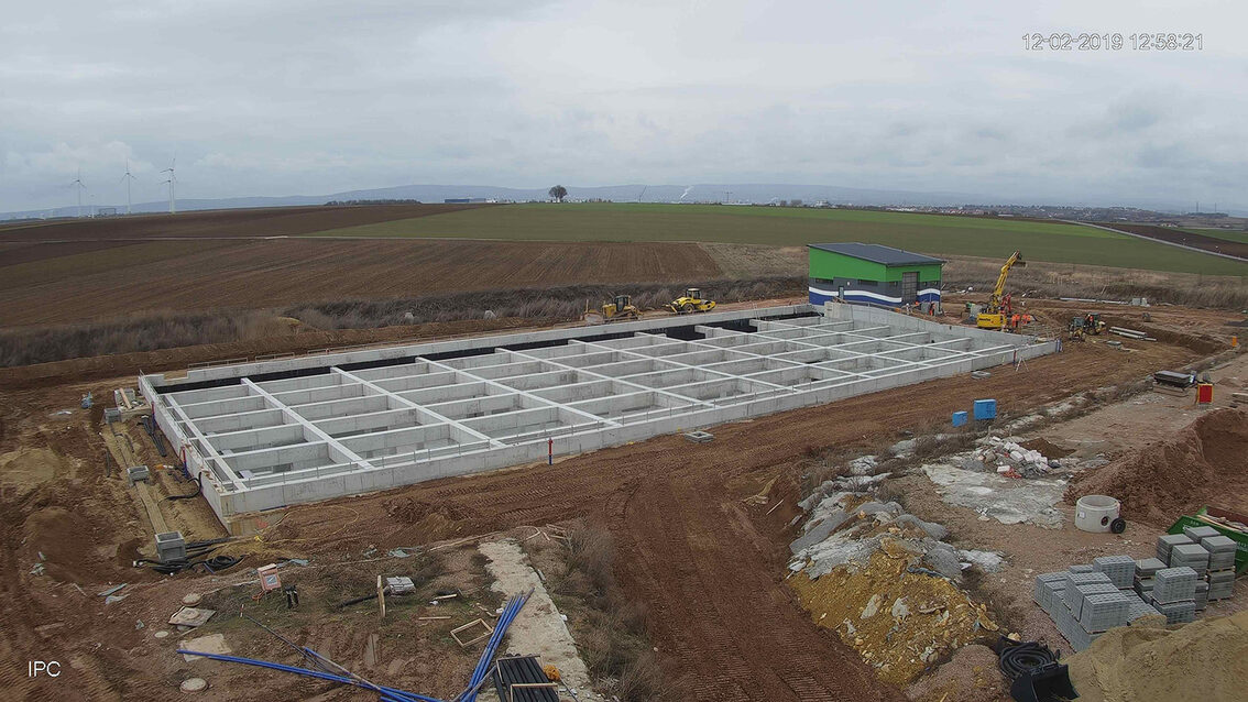 Baustelle Regenrückhaltebecken 2019