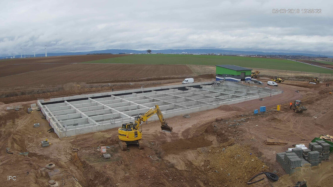 Baustelle Regenrückhaltebecken 2019