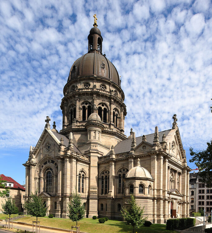 Die Christuskirche auf der Kaiserstraße