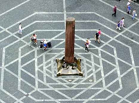 View of the haystack from above