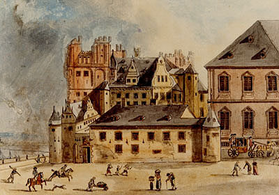 Electoral Palace and Martinsburg seen from the west in 1796