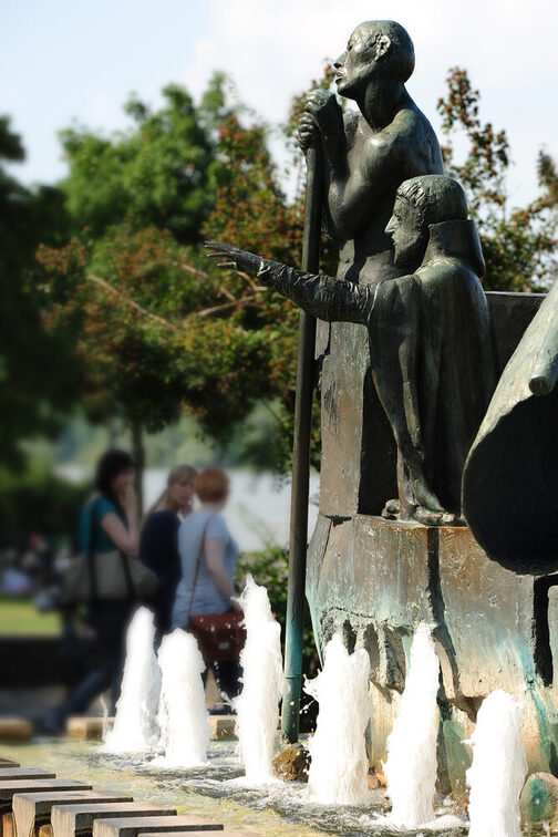 Detail des Frauenlobbrunnens