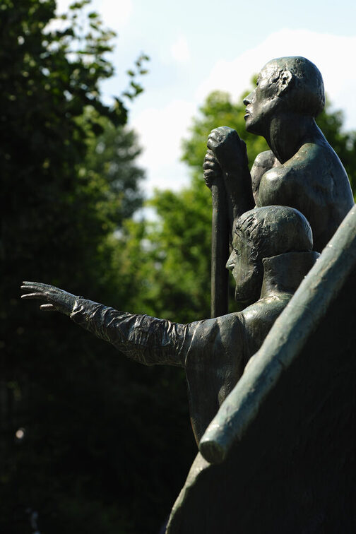 Detailaufnahme des Fischtorbrunnens