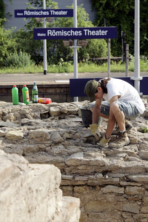 Roman theater, excavations