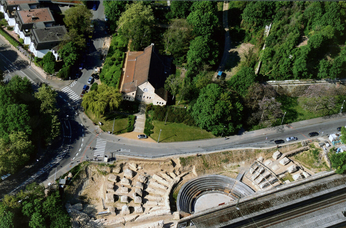 Roman stage theater from above