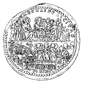 Lyon lead medallion (around 300) shows the oldest view of the city of Mainz