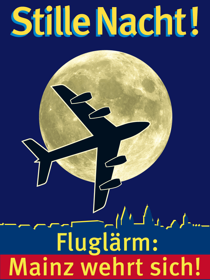 Plakat "Fluglärm: Mainz wehrt sich!"