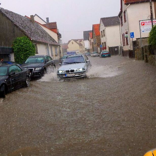 Fortes pluies à Mayence