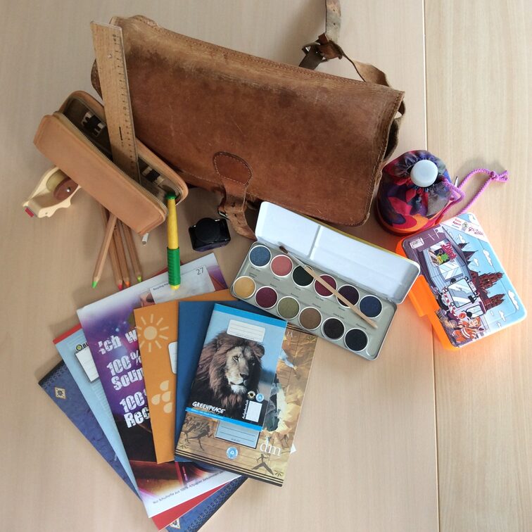 Umweltfreundliche Schultasche