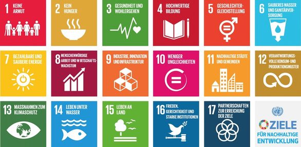 17 Nachhaltigkeitsziele (Sustainable Development Goals, SDG)