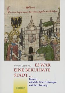 Titelblatt des Buches "Es war eine berühmte Stadt" mit farbiger Abbildung