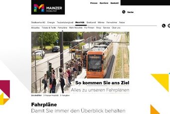 Webseite Mainzer Mobilität © (C) Mainzer Mobilität