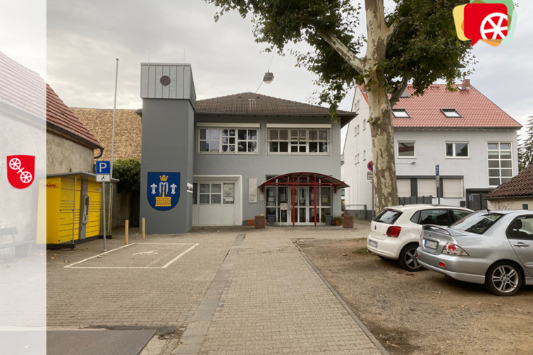 Foto vom Vorplatz der Ortsverwaltung in Marienborn