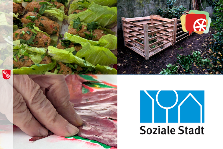 Collage verschiedener Aktionen des Verfügungsfonds 2025