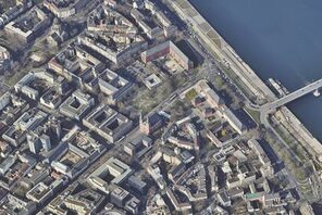 Schrägliftbild Regierungsviertel 2022 © Landeshauptstadt Mainz