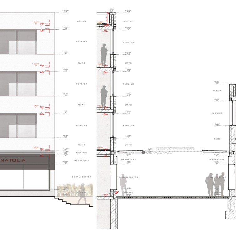 Auszug aus dem Gestaltungshandbuch - Aufbau Fassaden