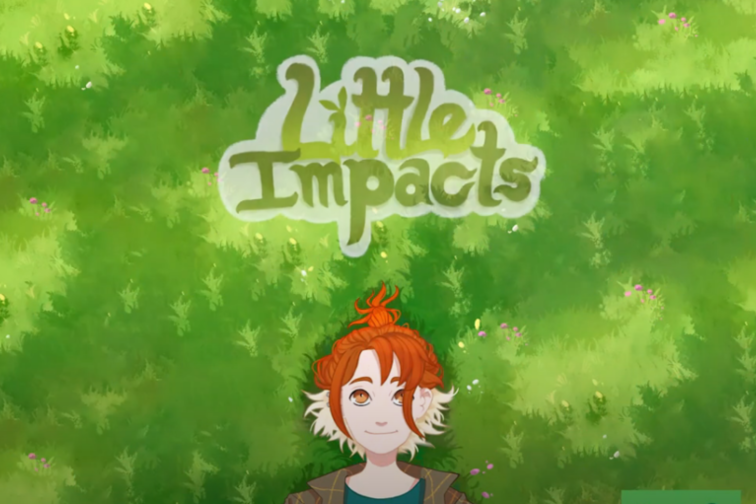 Startseite der Spiele App Little Impacts