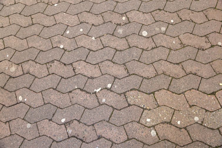 Pierres Zone piétonne avec chewing-gums