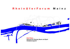 Titelbild Broschüre: RheinUferForum Mainz – Schlussbericht