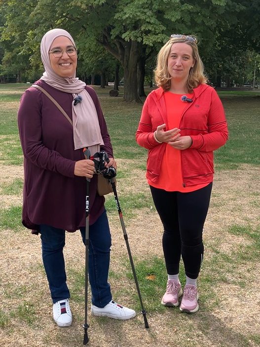 Community Nurse Plus, Zakia Amallah, with Jana Schmöller, Director of Social Services
