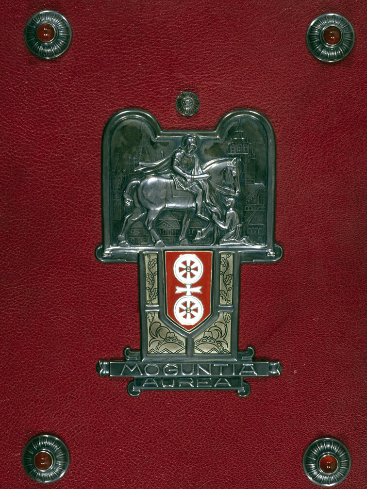 Umschlag des Goldenen Buches der Stadt Mainz