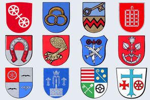 Wappen der Mainzer Stadtteile. © Landeshauptstadt Mainz