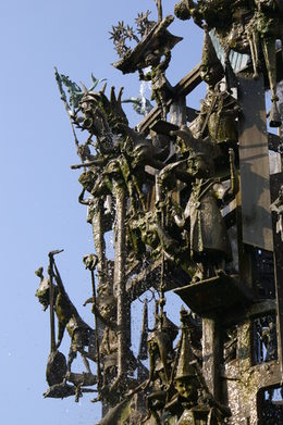 Figural details of the Carnival Fountain