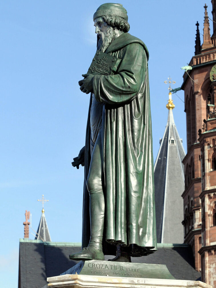 Gutenberg-Denkmal von Bertel Thorvaldsen
