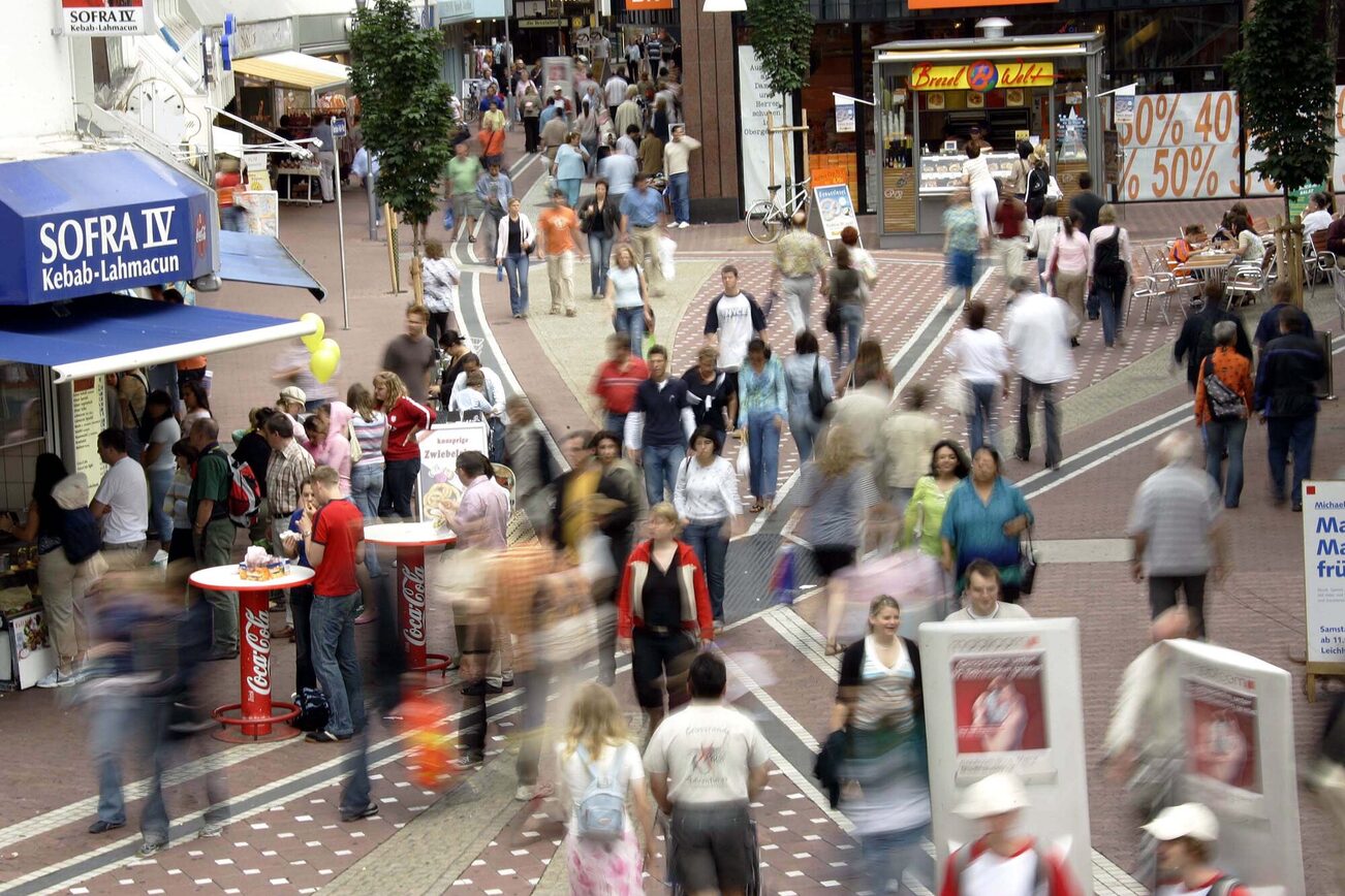 Shopping street in Mainz
