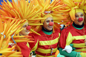 Farbenfrohe Kostümierung am Rosenmontag © Landeshauptstadt Mainz