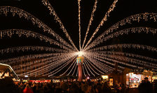 Der Lichterhimmel von unten